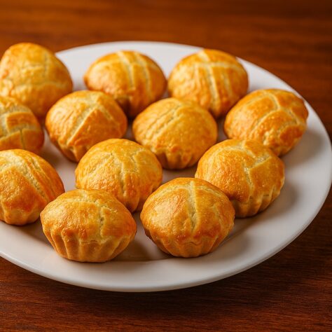 Empada de Palmito com Creme de 4 Queijos